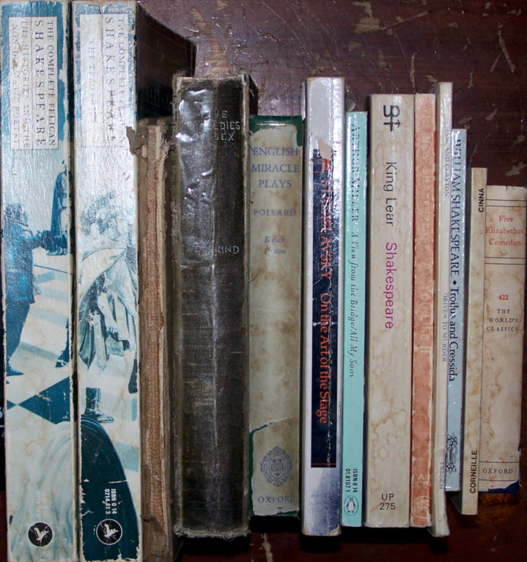Lots of drama books! Shakespeare, medieval, early modern, modern, theory, etc. Going cheap! 😉