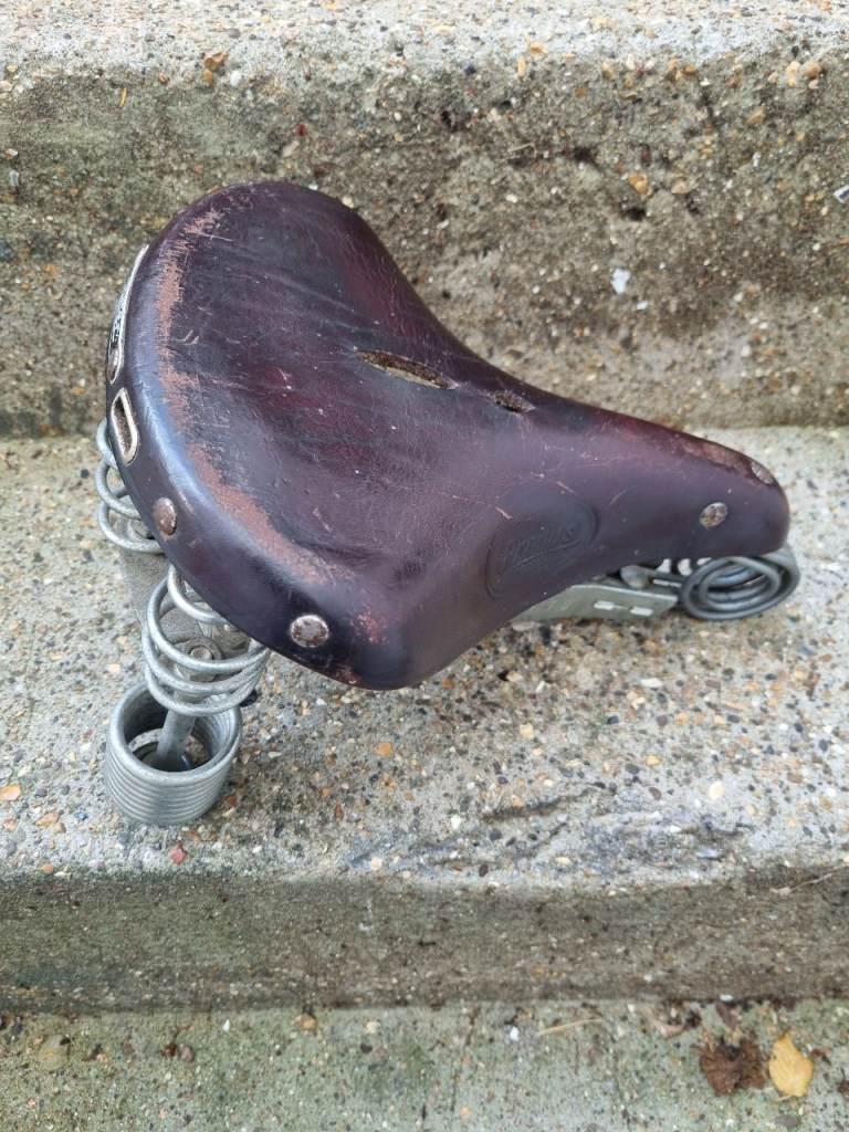 Lepper Primus Vintage Brown Leather Bicycle Sprung Saddle