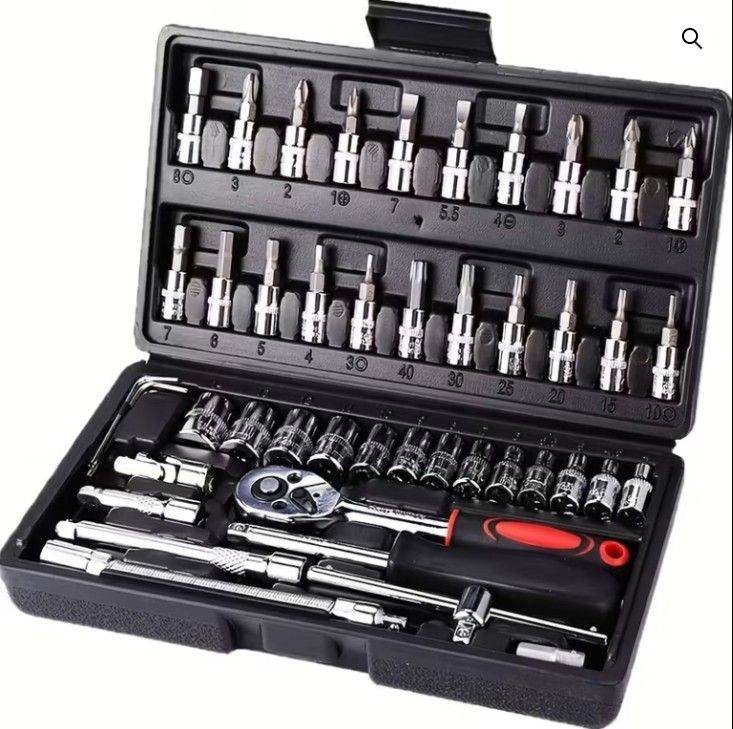 1/4″ Socket & Screwdriver Set – 46 Piece