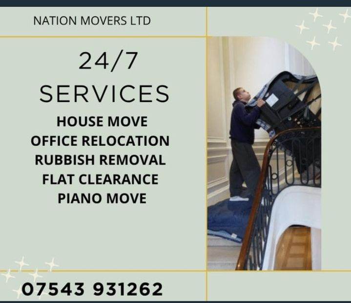 Reliable Man and Van house office piano furniture move Rubbish removals service