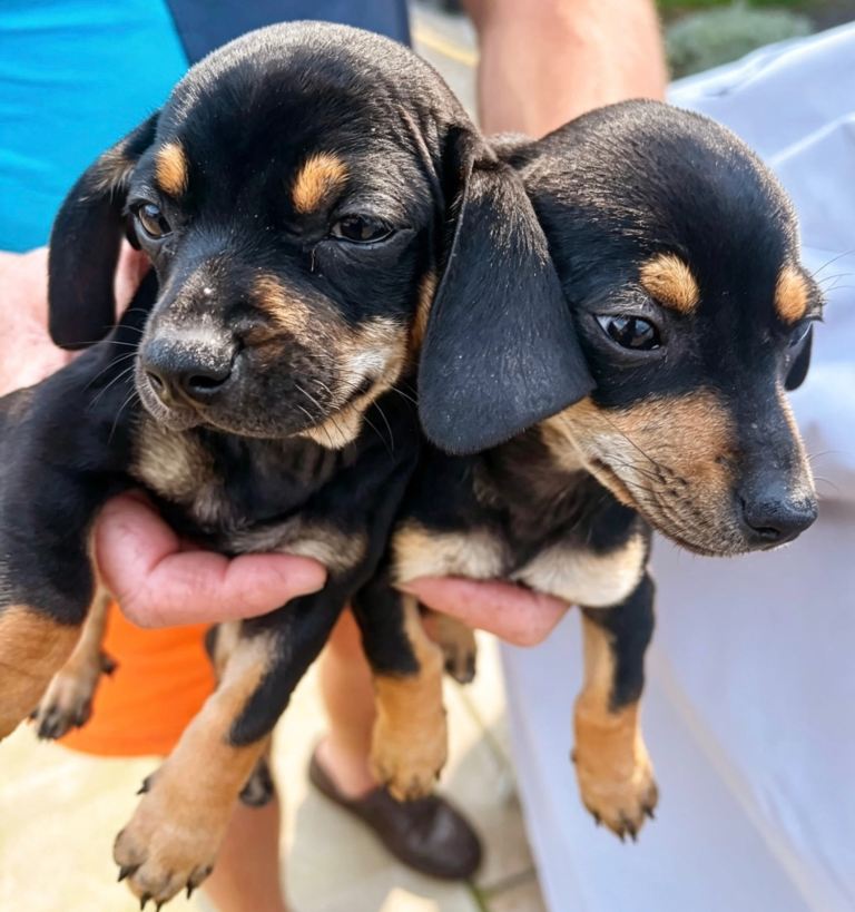 DASCHUND PUPPIES LAST TWO REEAADY