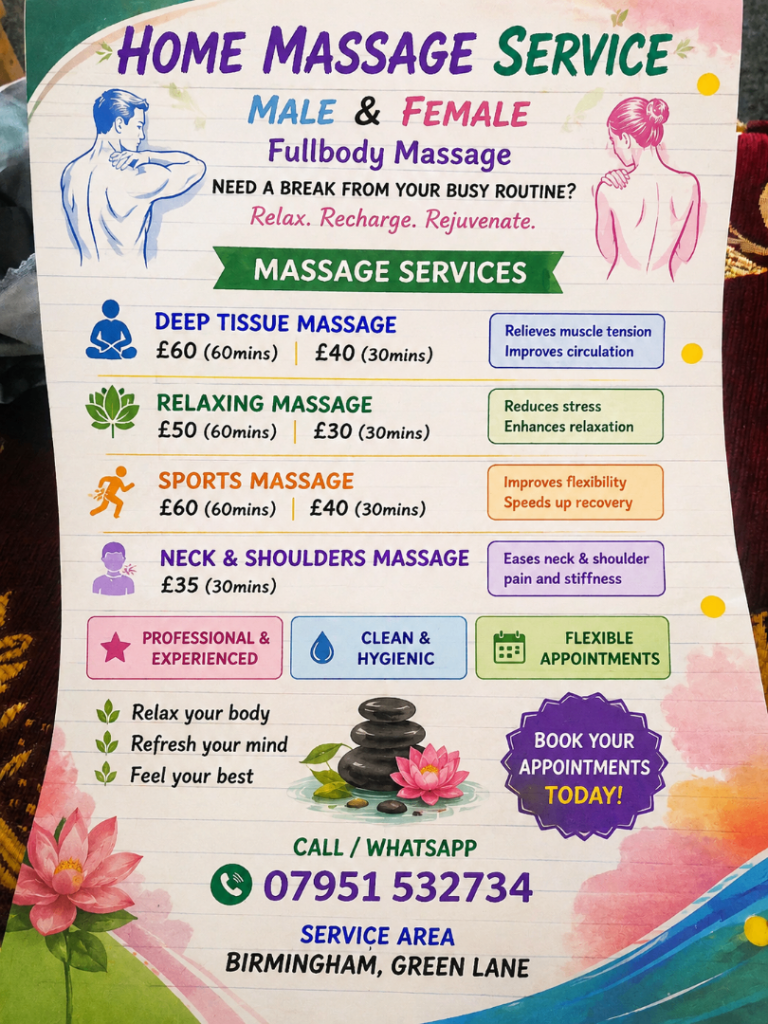Fullbody massage and waxing