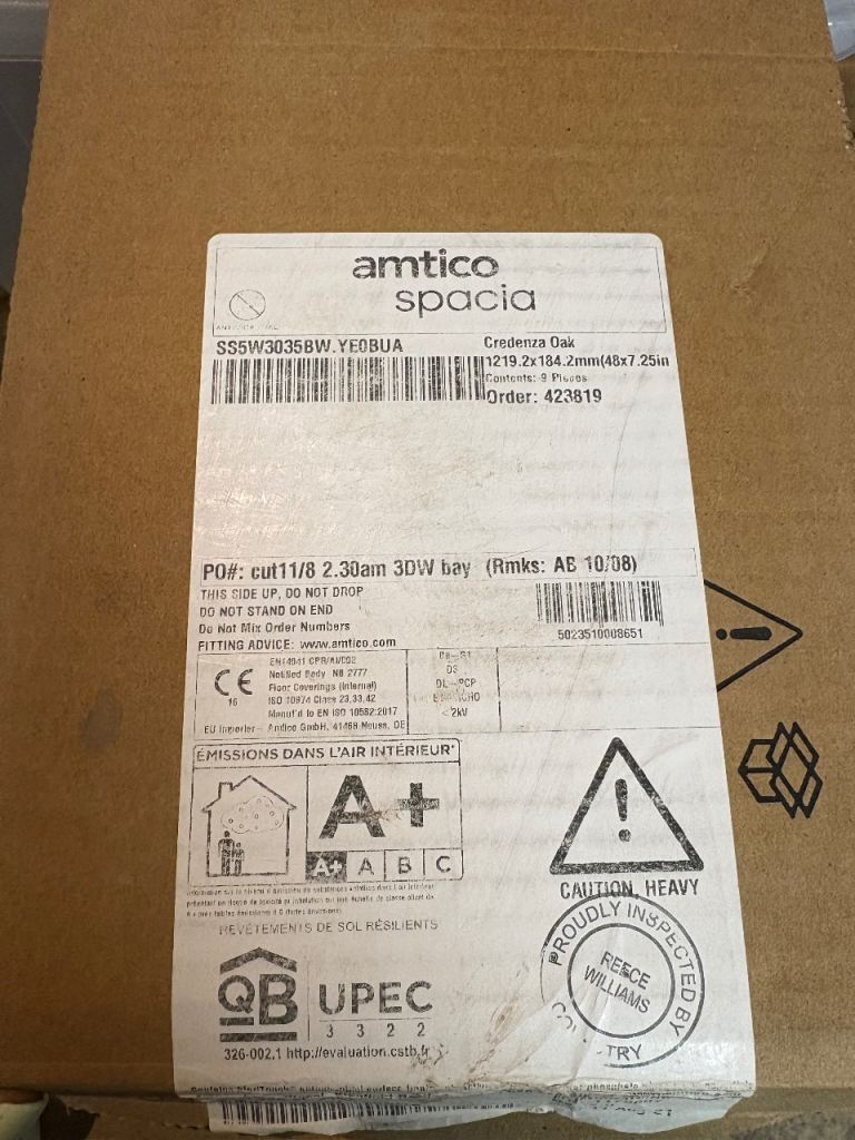 Amtico Spacia flooring - 11 boxes