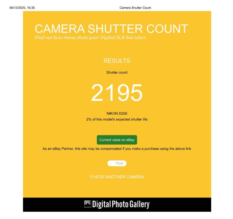 Nikon D200 Digital Camera with 18-70mm AF-DX Lens