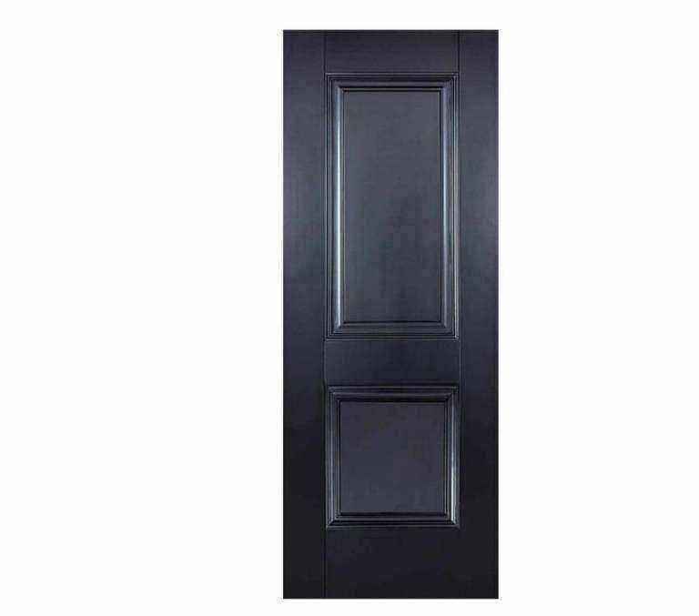 Arnhem Black Primed 2 Panel FD30 Fire Door - Internal Door - Brand New