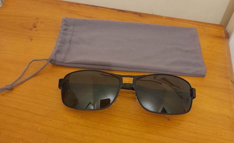 Nice sunglasses are for sale. 