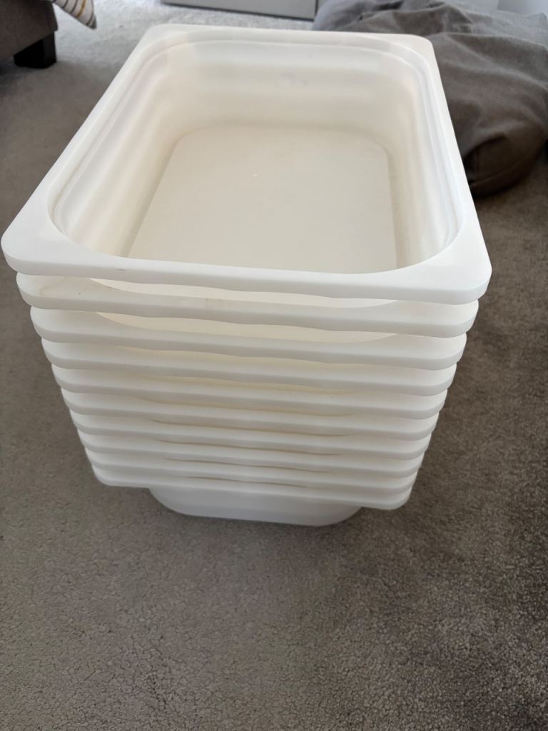 Storage boxes x 10 from ikea