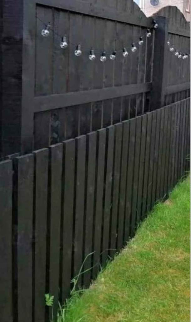 Fence paint 1 coat 