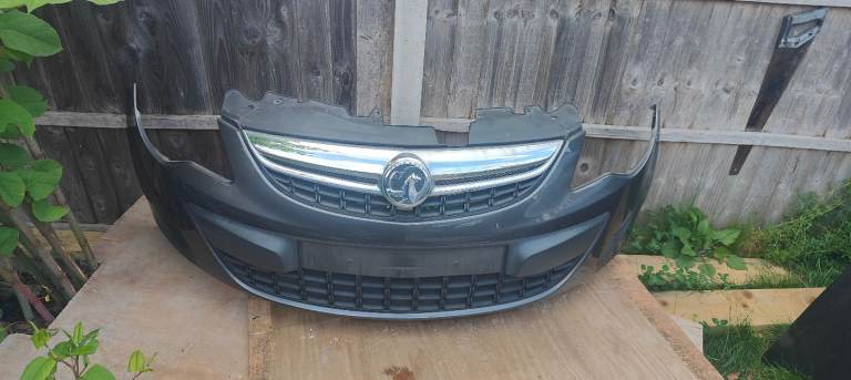 2011 corsa exclusive 1.2  Complete front bumper  Colour code z177 Technical Grey Metallic