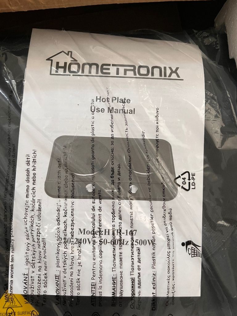 Brand new hometronix double hot plate