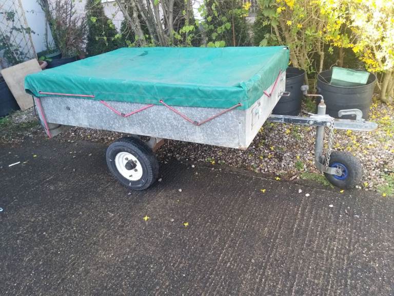 Galvanized trailer 6x4ft drop tailgate