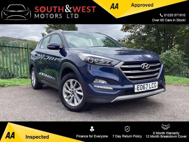 2017 Hyundai TUCSON 1.6 GDi Blue Drive SE Nav SUV 5dr Petrol Manual Euro 6 (s/s) (132 ps) ESTATE ...