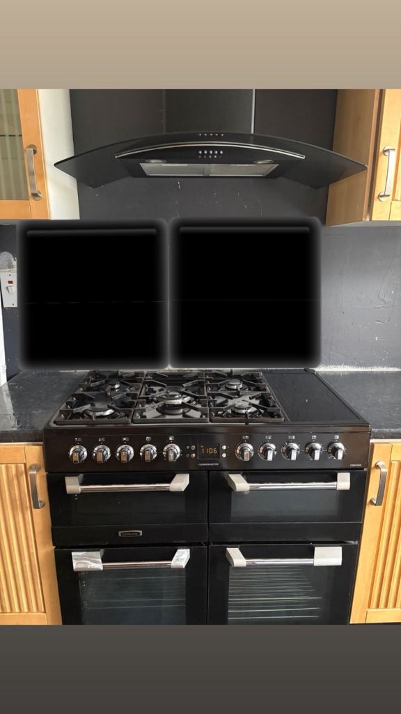 Black Range Cooker with Hob and Ovens – Good Condition