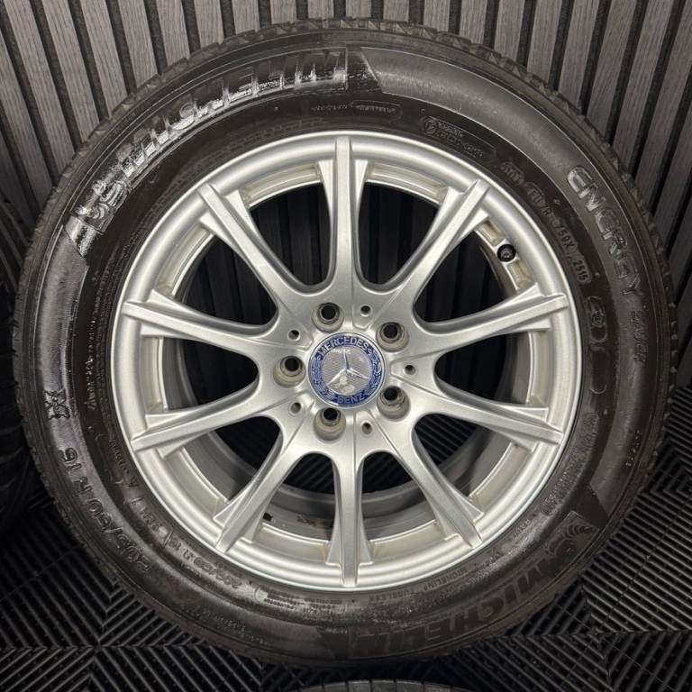 16'' GENUINE MERCEDES C CLASS W205 SILVER ALLOY WHEELS TYRES ALLOYS