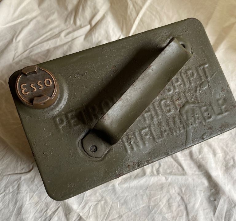 Vintage 1 Gallon Fuel Containers.