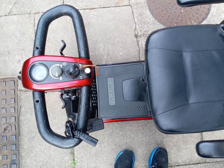 Red Mobility Scooter with 360 Rotation Seat