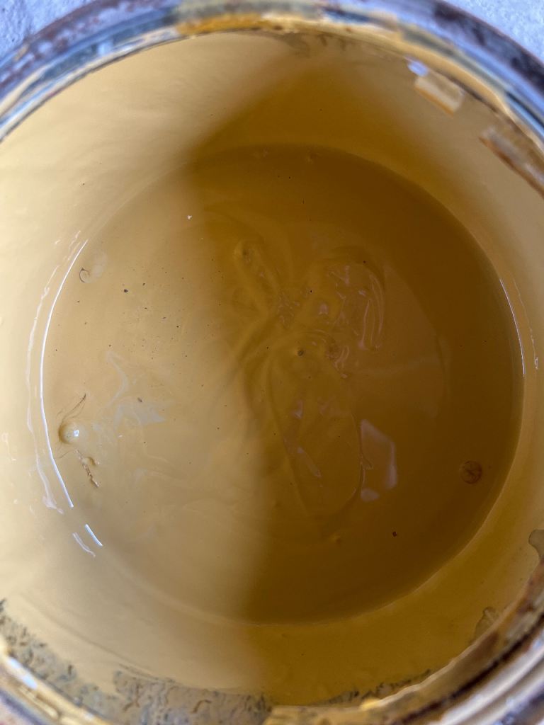 Part-Used mustard Interior Paint