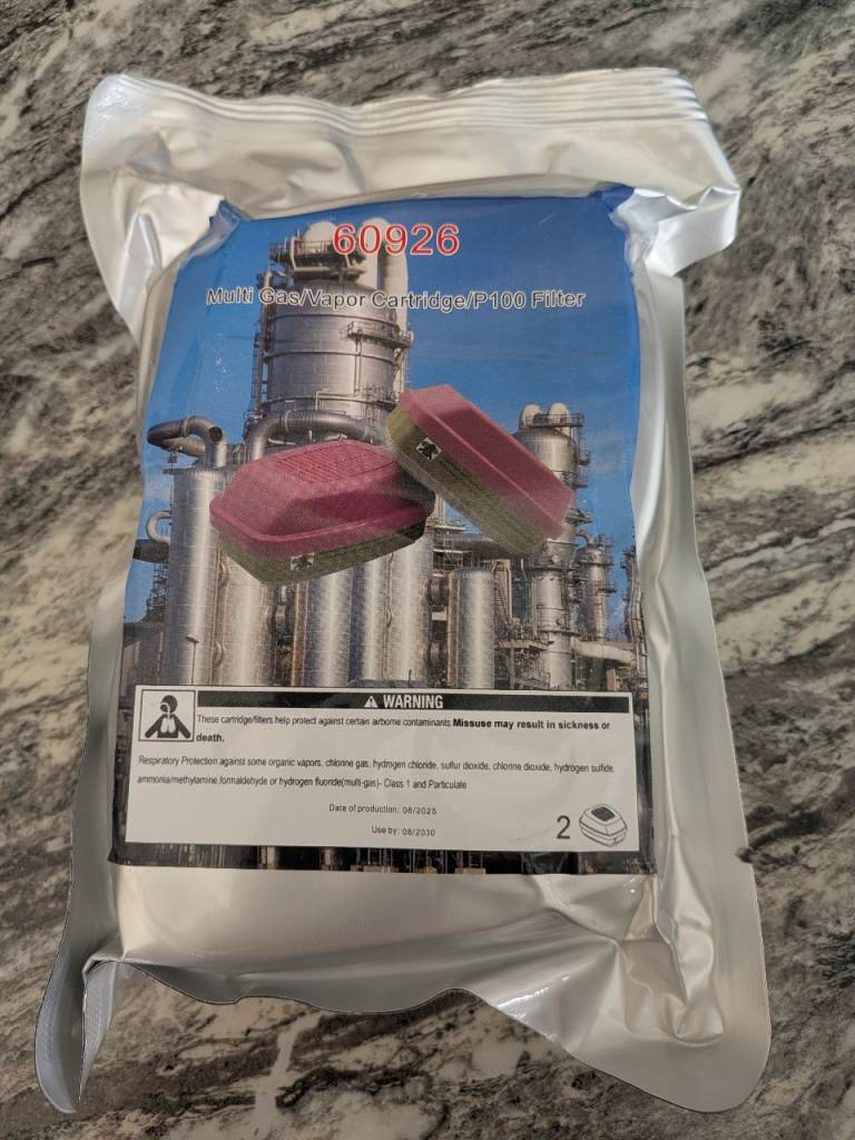 New 60926 Gas/Vapour Cartridge P100 Filter Respirator Filters