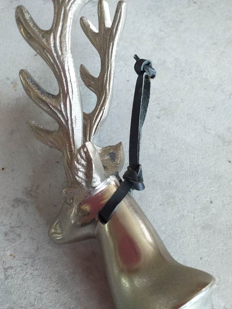 Very Large, Heavy Metal Stag Shoe Horn.. 20"