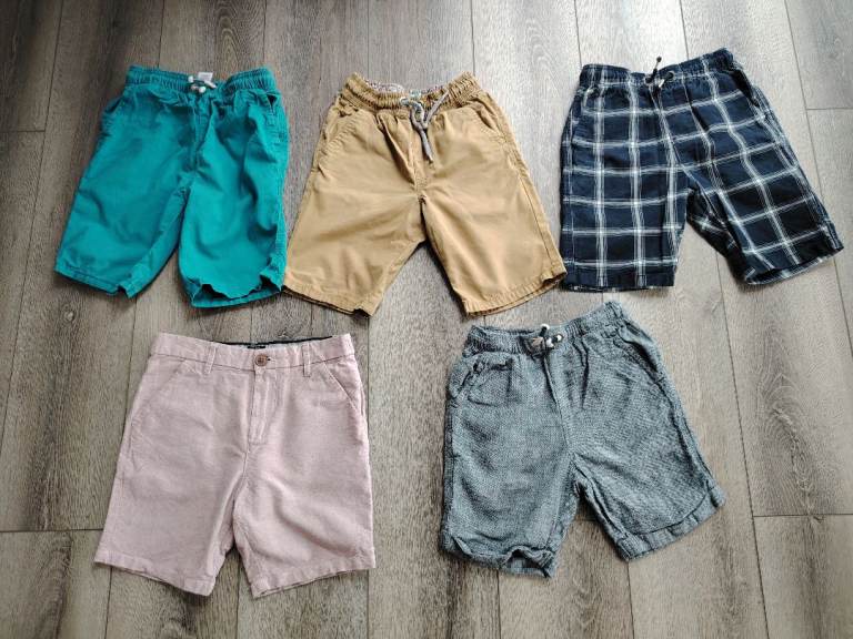 Lovely 5x Boys NEXT Shorts Age 7 years summer beach holiday bundle