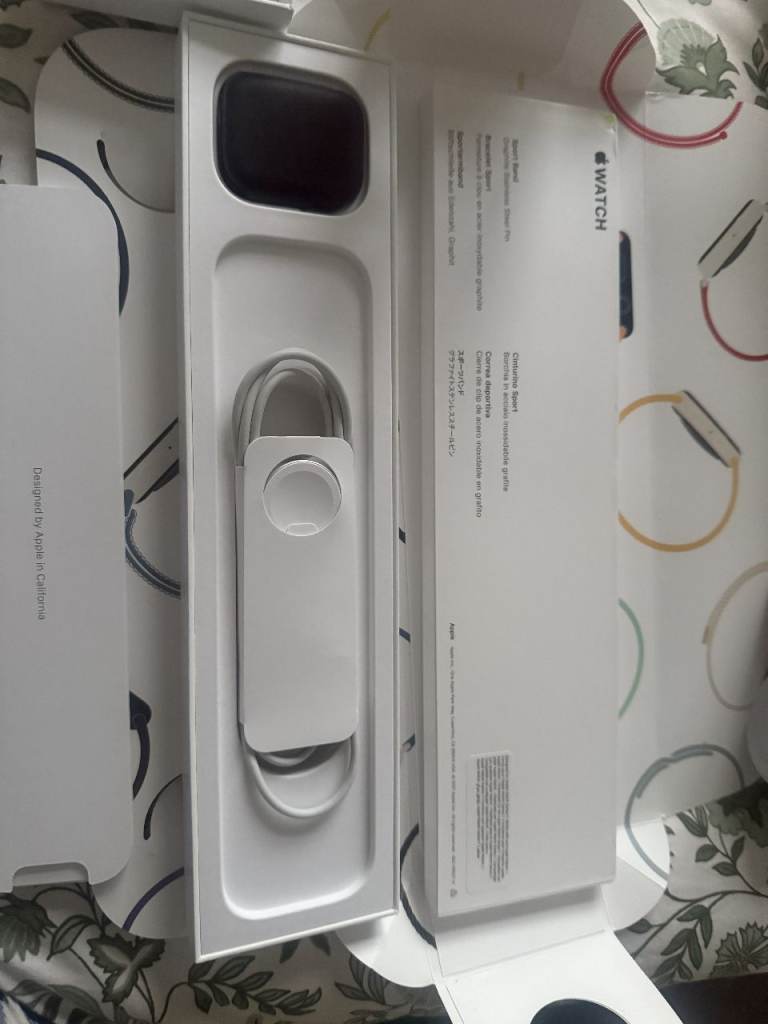 Apple Watch Series 5 with brand new sealed Apple strap, charging, box cable and box