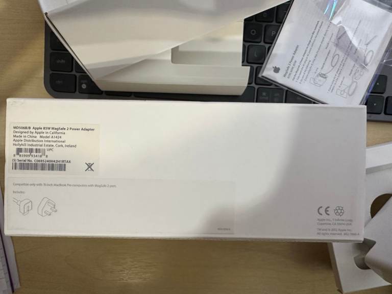 Apple 85W Magsafe 2 Power Adapter - Boxed - Excellent Condition £45
