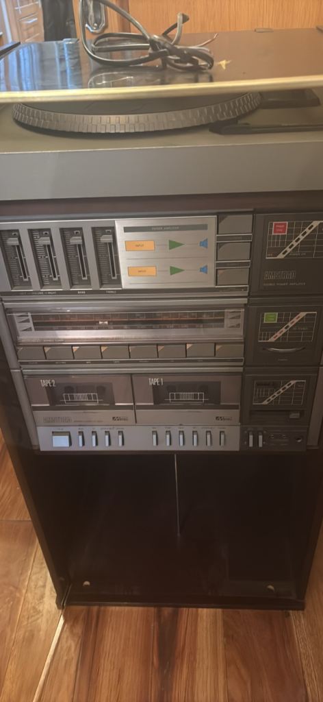 Amstrad TS39 Tower System, a type of hi-fi stereo system from the 1980s.