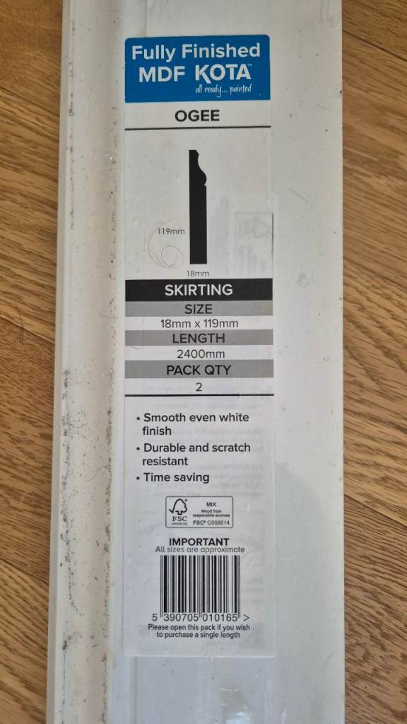 Ogee skirting boards 