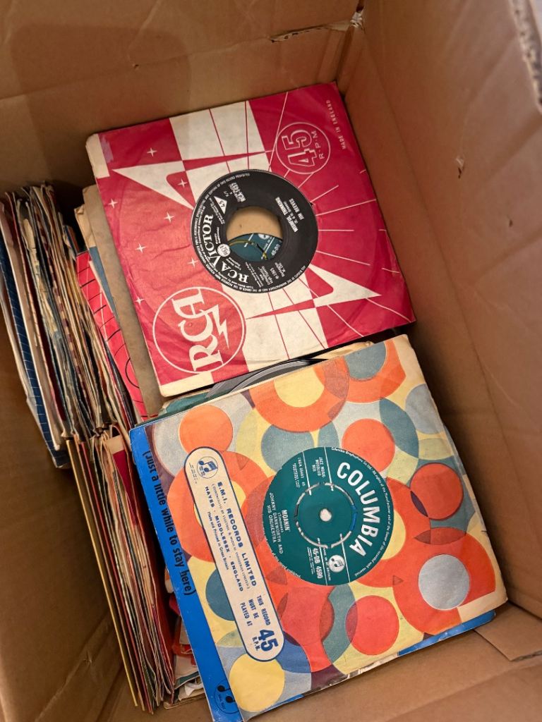 200+  x Vinyl records 7” - 50s and 60s  - job lot records collection 