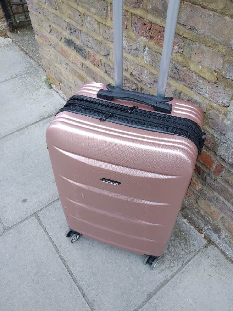 Champagne Pink Expandable Hardshell Spinner Wheel Luggage Suitcase 