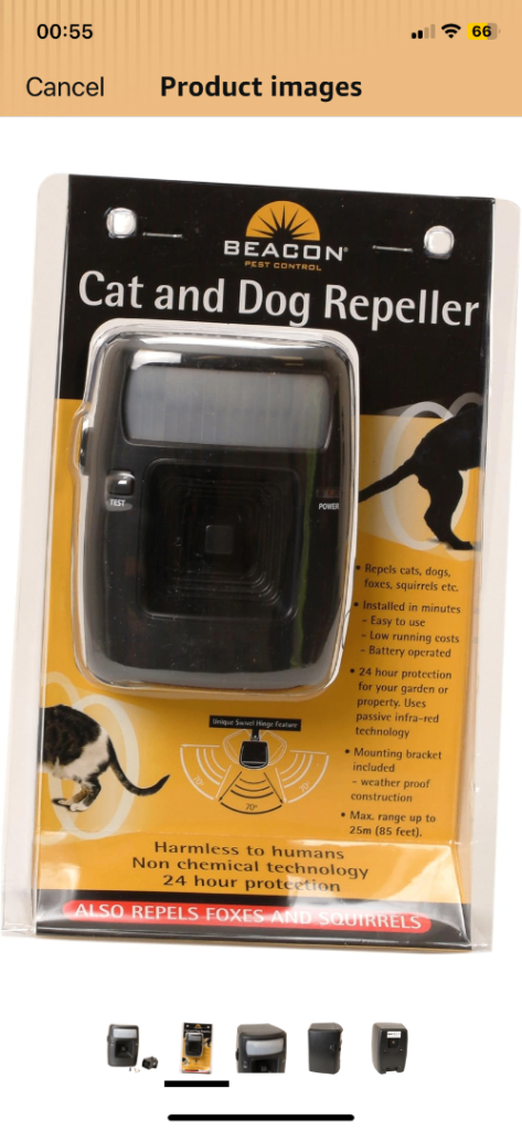 Rentokil LFC61 Cat And Dog Ultra Sonic Repeller