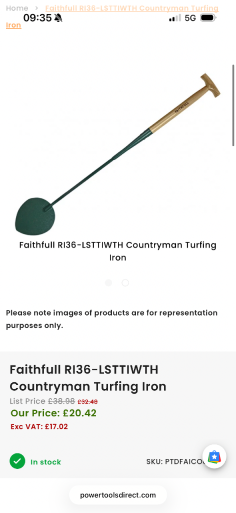 Turf spade
