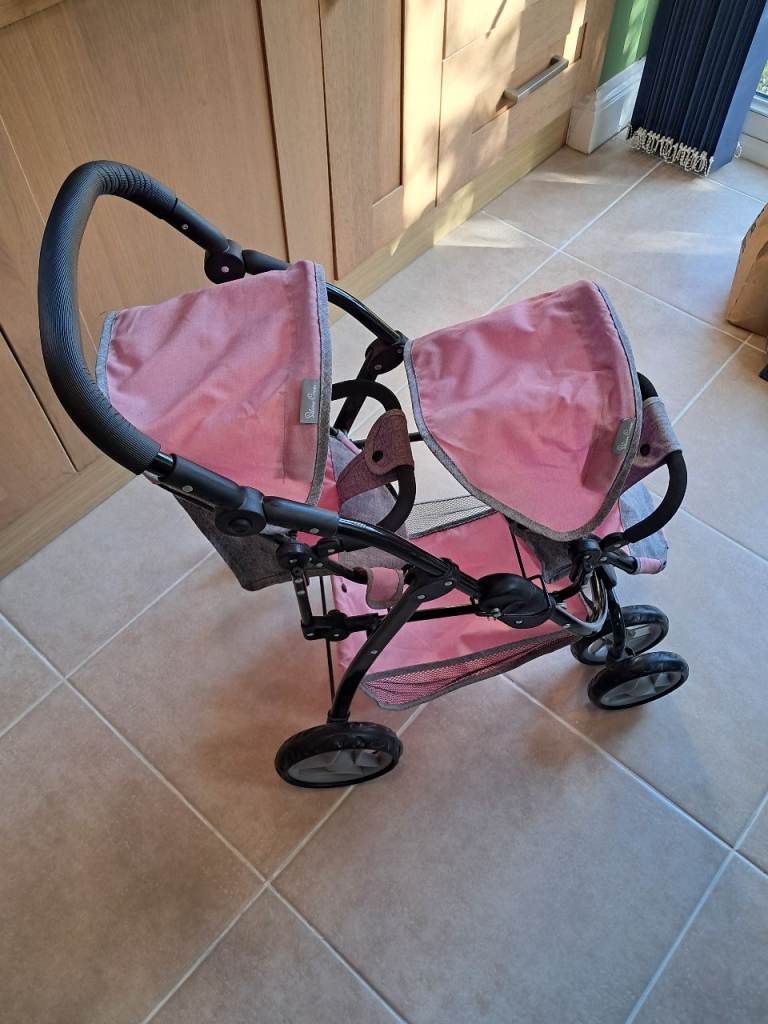 Silver Cross dolls double buggy stroller excellent condition 