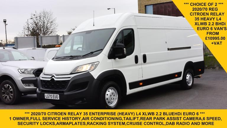 2020 Citroen Relay 35 HEAVY L4 ENTERPRISE 2.2 BLUEHDI WITH AIR CONDITIONING,REAR CAMERA,PLATFO Pa...