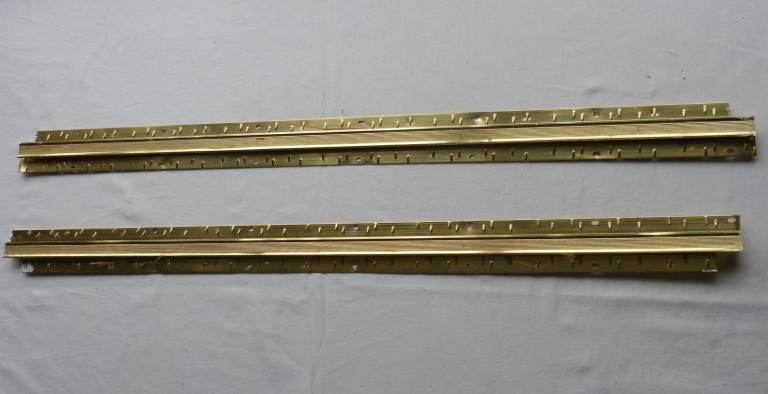 2x Carpet to Carpet Door Threshold Gold