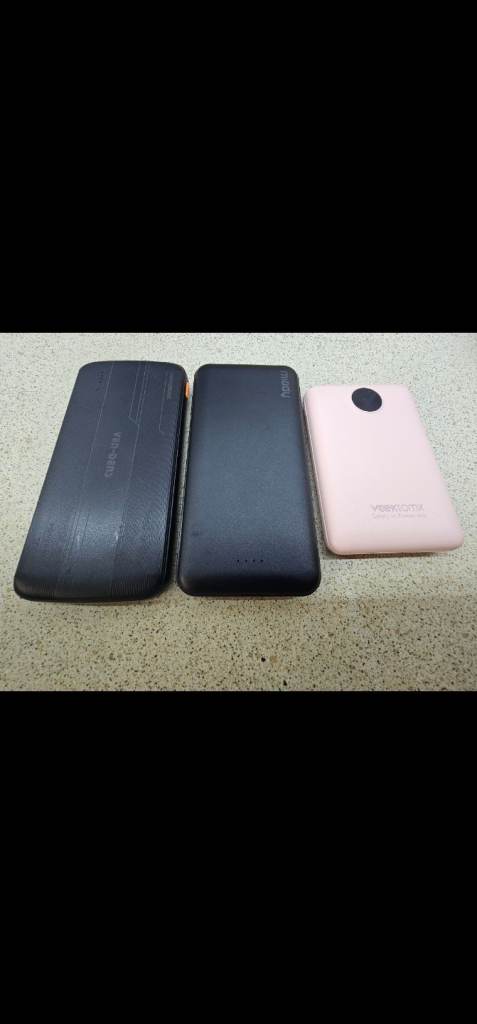 3x Power Bank each one is 10000mAh