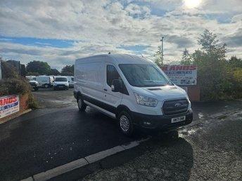 2021 ON 71 PLATE FORD TRANSIT 350 TREND TDCI 130BHP L3H2 LWB DIESEL 65K ULEZ 