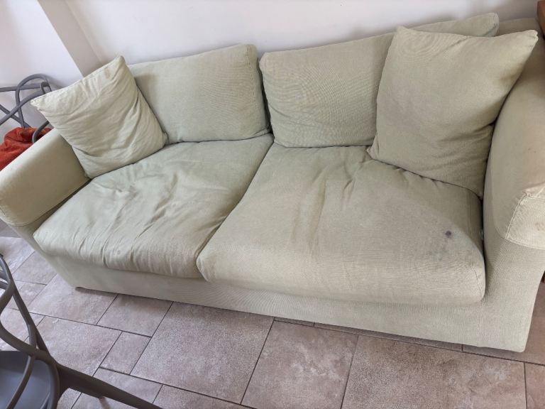 Green sofa