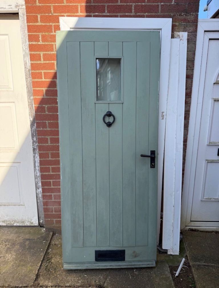 Green Wooden Door