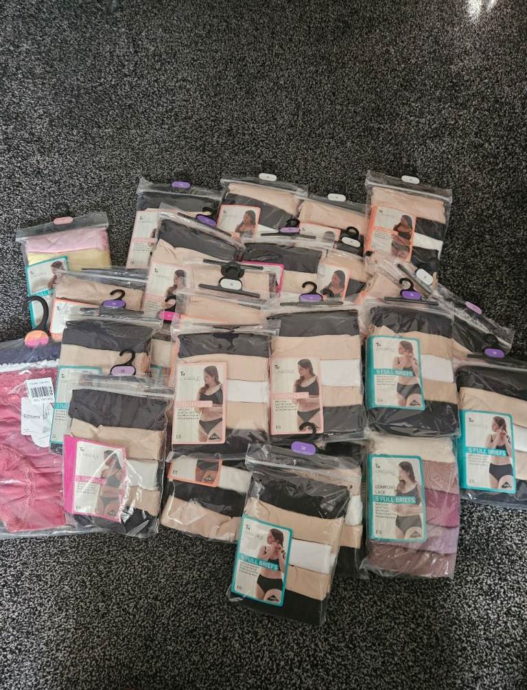 New Tu Lingerie Briefs - Size 8-18, Cotton, Multi-Pack