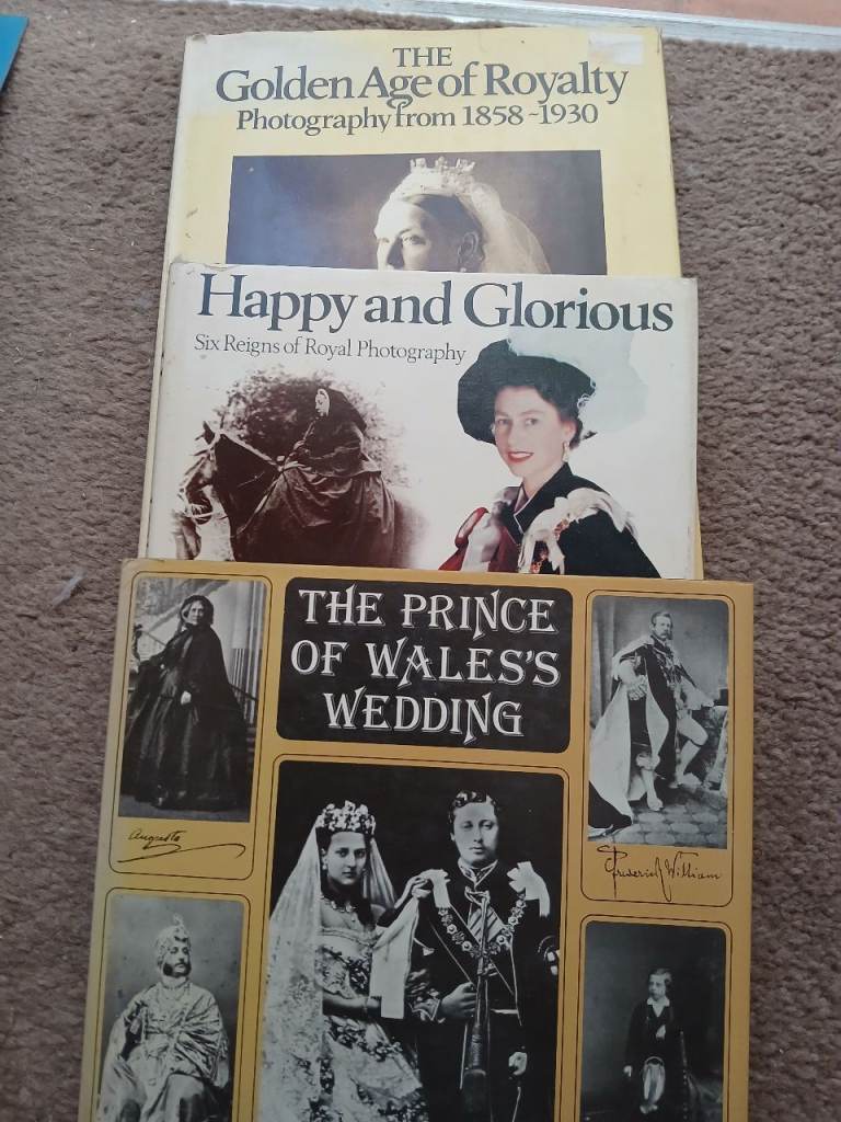 Royal Photography Books - Golden Age, Happy & Glorious, Prince of Wales Wedding