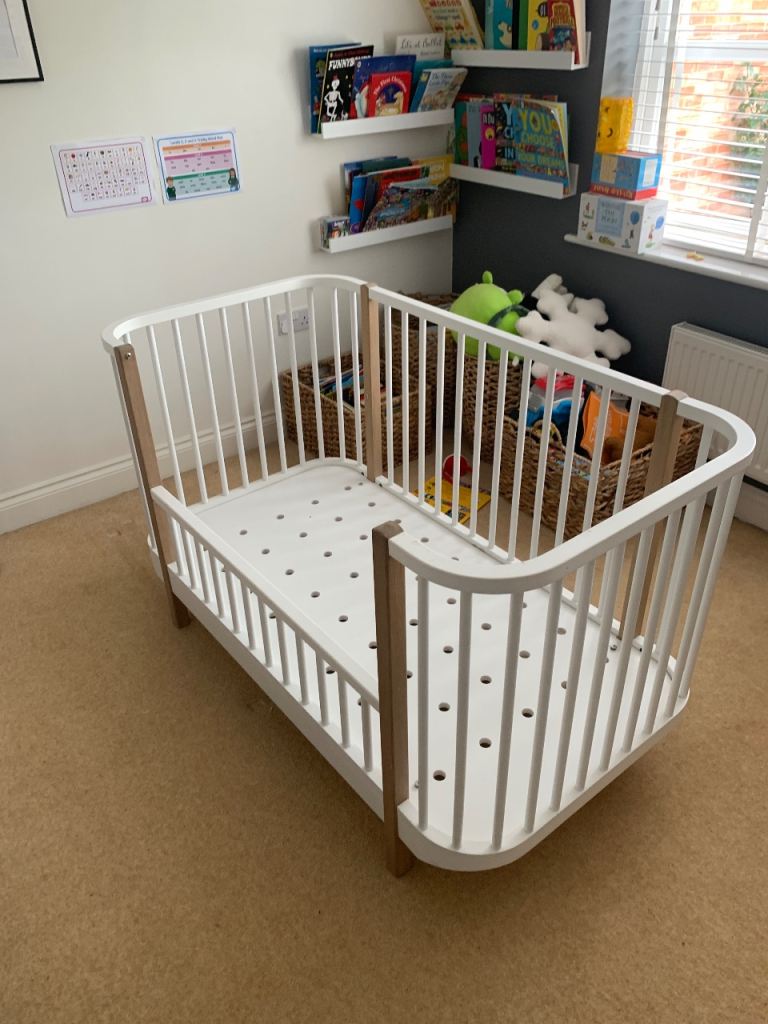 Oliver Furniture- White & Wood Cot Bed 