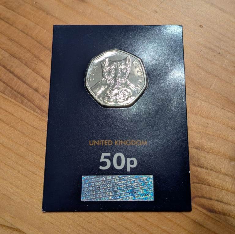 ♥NEW♥ 50p 2017 - Beatrix Potter TOM KITTEN uncirculated coin
