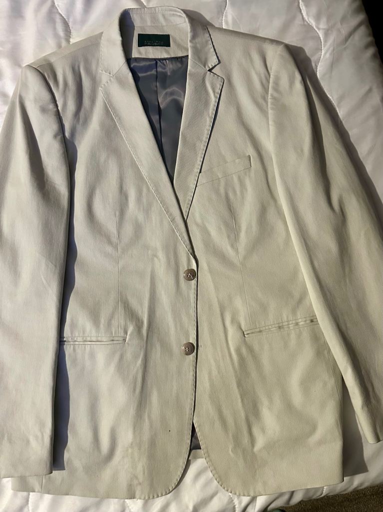 Zara Man Beige Suit Jacket & Trousers – Good Condition, Size EU 54