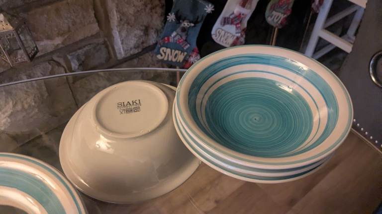 Set of dinner plates 