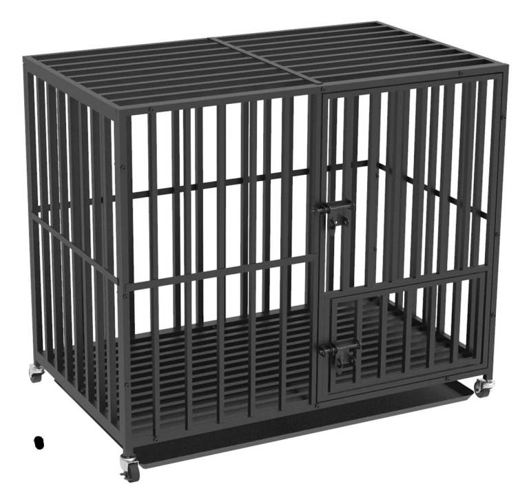 Dog cage escape proof indestructible on wheels