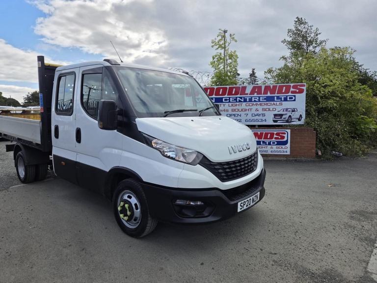 2020 ON 20 PLATE IVECO DAILY 35C14D CREW CAB TIPPER PICKUP 37K ULEZ FREE ZONE