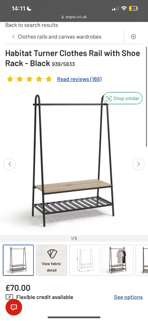 Clothes rack with shoe rack 