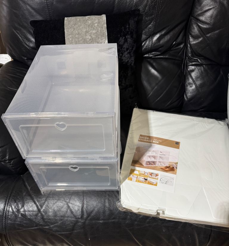 6pcs Shoe Box Stackable 