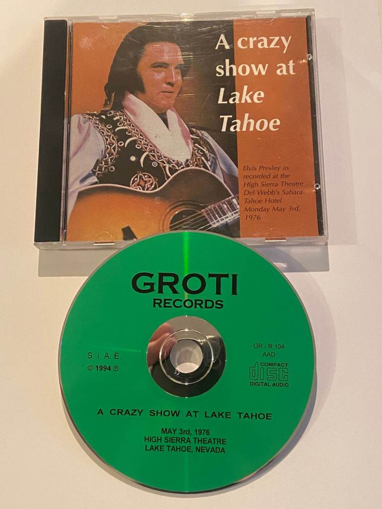 VERY RARE: Elvis Concert CD 'A Crazy Show at Lake Tahoe' *EX*